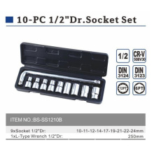 Hardware 10PCS Socket Set 1/2 Inch